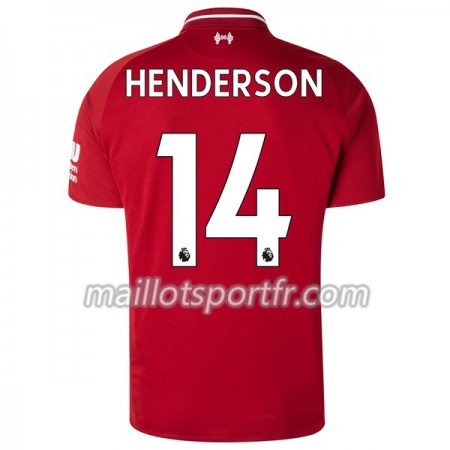 Maillot de Foot Liverpool Henderson 14 Domicile 2018/19 Maillot de Foot Liverpool Henderson 14 Domicile 2018/19